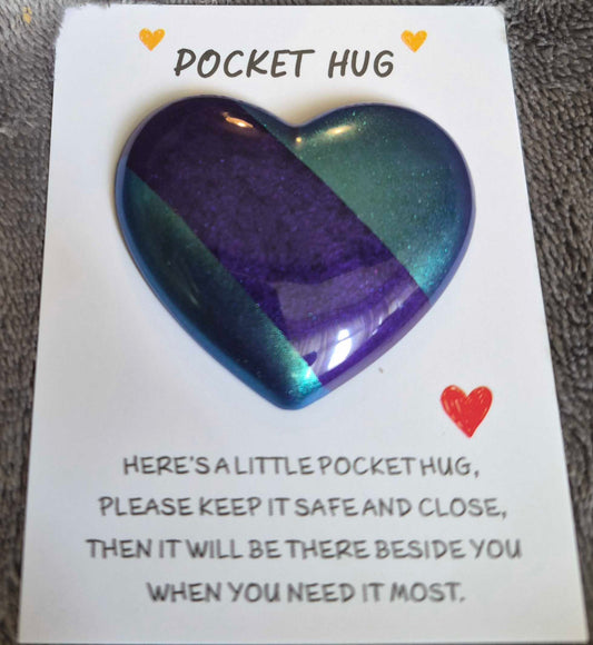 Unique Resin Heart Pocket Hug
